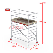 RS-42 Tower 1.35m B x 1.85m L x 2.20m Vh = 4.20 wh traditionele opbouw