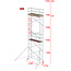 Altrex RS-41 Tower 0.75m B x 2.45m L x 7.20m Vh = 9.20 wh traditionele opbouw