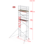 Altrex RS-41 Tower 0.75m B x 2.45m L x 6.20m Vh = 8.20 wh traditionele opbouw