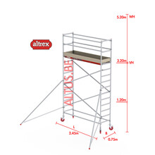 RS-41 Tower 0.75m B x 2.45m L x 3.20m Vh = 5.20 wh traditionele opbouw