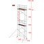 Altrex RS-41 Tower 0.75m B x 1.85m L x 7.20m Vh = 9.20 wh traditionele opbouw