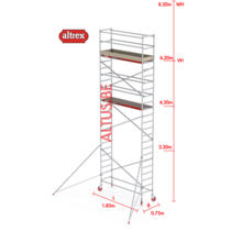 RS-41 Tower 0.75m B x 1.85m L x 6.20m Vh = 8.20 wh traditionele opbouw