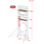 Altrex RS-41 Tower 0.75m B x 1.85m L x 6.20m Vh = 8.20 wh traditionele opbouw