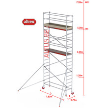 RS-41 Tower 0.75m B x 1.85m L x 5.20m Vh = 7.20 wh traditionele opbouw