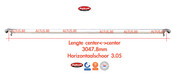 RS60 Horizontale schoor 3.05m