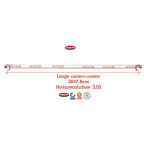 RS60 Horizontale schoor 3.05m