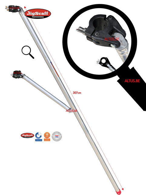 RS60 universele stabilisator 300 cm FIX