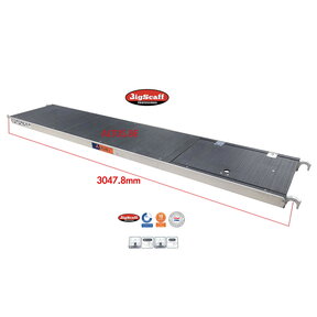 Platform met luik 305 Fibertech (lichtgewicht)
