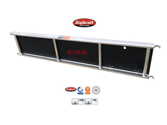 RS60 lichtgewicht platform 3.05 met luik Fibertech