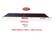 RS60 platform met  luik 1.85m
