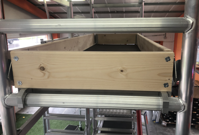 1.35 x 1.85/1.90 m houten kantplankset type RS60