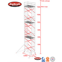 12.20m Stahoogte lengte 2.45m x 1.35m breedte