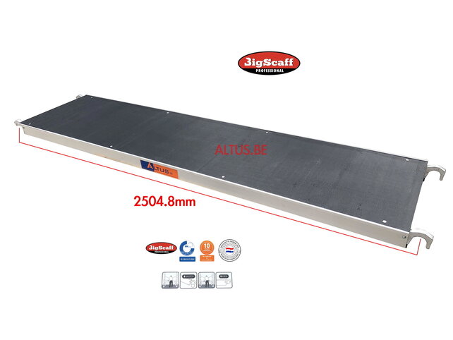 RS62 Prof. alu rolsteiger 1.35m x 2.45m x 12.20m Ph= 14.20m Wh