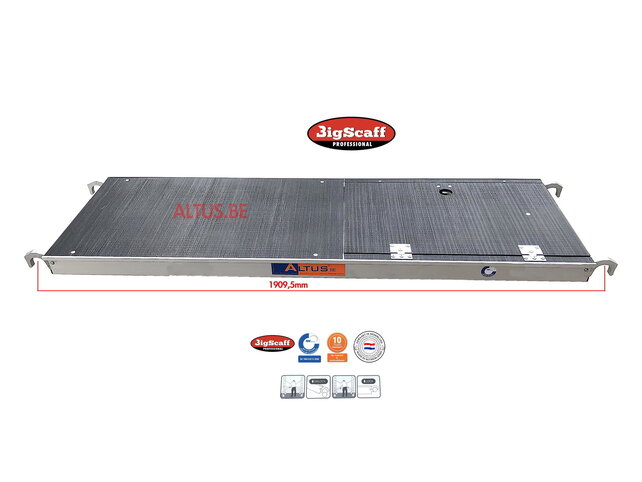 RS62 Prof. alu rolsteiger 1.35m x 1.85m x 10.20m Ph= 12.20m Wh