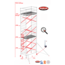 bigscaff RS62 Prof. alu rolsteiger 1.35m x 1.85m x 7.20m Ph= 9.20m Wh