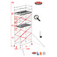 bigscaff RS62 Prof. alu rolsteiger 1.35m x 2.45m x 5.20m Ph= 7.20m Wh