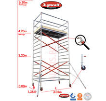 RS62 Prof. alu rolsteiger 1.35m x 3.05m x 4.20m Ph= 6.20m Wh