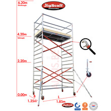 4.20m Stahoogte lengte 1.85m x 1.35m breedte
