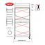 bigscaff RS61 Prof. alu rolsteiger 0.75m x 3.05m x 8.20m Ph= 10.20m Wh
