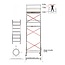 bigscaff RS61 Prof. alu rolsteiger 0.75m x 1.85m x 5.20m Ph= 7.20m WH
