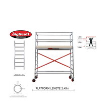 2.20m Stahoogte lengte 2.45m x 0.75m breedte