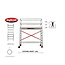 bigscaff RS61 Prof. alu rolsteiger 0.75m x 1.85m x 2.20m Ph= 4.20m WH
