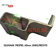 Glijhaak  L/R 60 voor Bigone GT-Line
