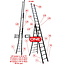 Big-1 Gevelrol per paar voor ladder GT-LINE