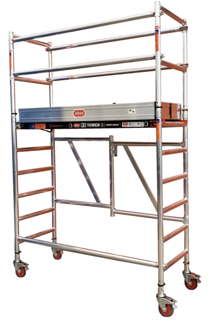 RS TOWER 54 -smal 0,75m x 1,85m x 3,80m werkhoogte