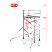 RS TOWER 55 kamersteiger 1.35 x 1.85 x 5.80m WH