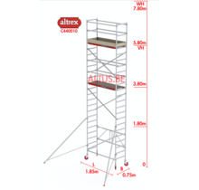 RS 44-power kamersteiger 0.75 x 1.85 x 7.80m WH
