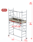 RS44-S POWER Safequick®-gevelvrij* 3.80m werkhoogte