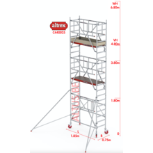 4.80m platformhoogte = 6.80m werkhoogte
