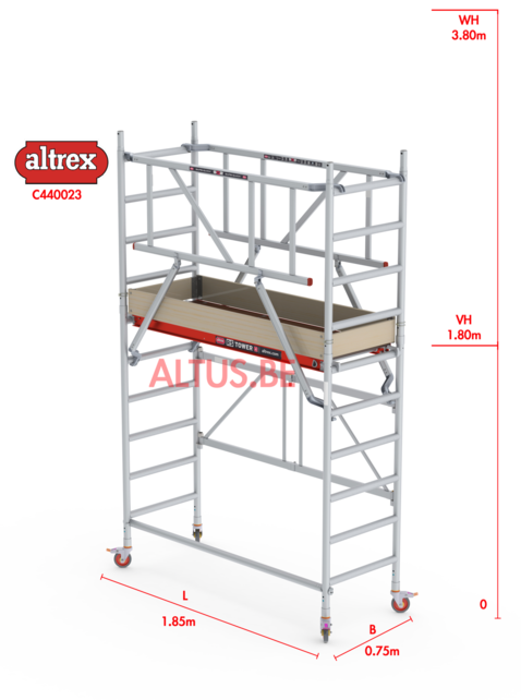 RS44-S POWER Safequick® 3.80m werkhoogte