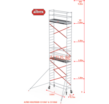 ALTREX RS TOWER 51-smal 0,75 x 3,05 x 9,20m WH