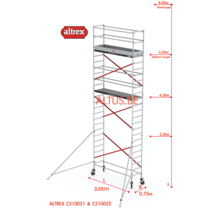 ALTREX RS TOWER 51-smal 0,75 x 3,05 x 8,20m WH