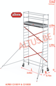 ALTREX RS TOWER 51-smal 0,75 x 3,05 x 6,20m WH