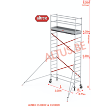 ALTREX RS TOWER 51-smal 0,75 x 3,05 x 6,20m WH