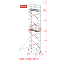 ALTREX RS TOWER 51-smal 0,75 x 2,45 x -10,20m WH
