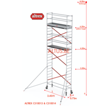 ALTREX RS TOWER 51-smal 0,75 x 2,45 x -8,20m WH