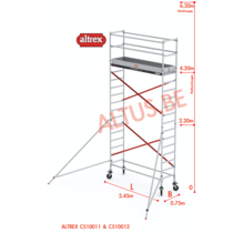ALTREX RS TOWER 51-smal 0,75 x 2,45 x 6,20m WH