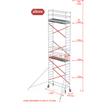 ALTREX RS TOWER 51-smal 0,75 x 1,85 x -9,20m WH