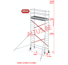 ALTREX RS TOWER 51-smal 0,75 x 1,85 x -6,20m WH