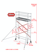 ALTREX RS TOWER 51-smal 0,75 x 1,85 x -5,20m WH