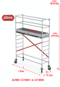 ALTREX RS TOWER 51-smal 0,75 x 1,85 x -4,20m WH