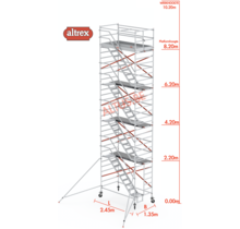 trapsteiger rs tower 53/1.35 x 2.45 x 10.20m werkhoogte