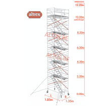 Altrex trapsteiger rs tower 53/1.35 x 1.85 x 12.20m werkhoogte