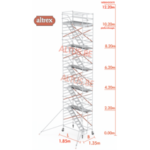 10.20m vloerhoogte = 12.20m werkhoogte