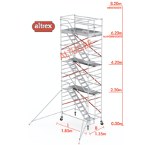 Altrex trapsteiger rs tower 53/1.35 x 1.85 x 8.20m werkhoogte