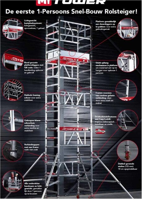 Altrex MiTOWER  0.75 x 1.10 x 4.20m werkhoogte